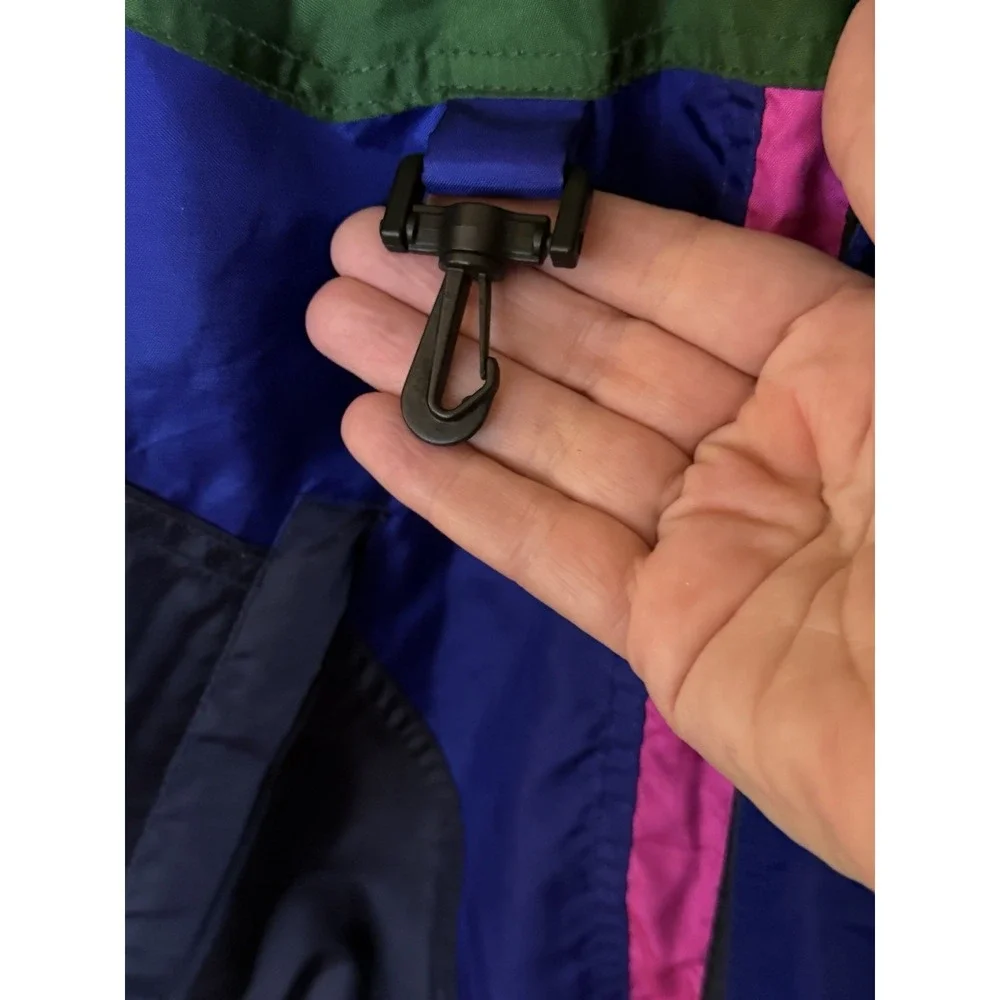 Nevica FS12.9 Mens‎ 40 Ski Jacket RECCO Survival Nylon Color-block Retro Whistle